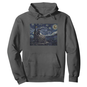 Gothic Plague Doctor Starry Night Inspired Hoodie Dark Parody Horror