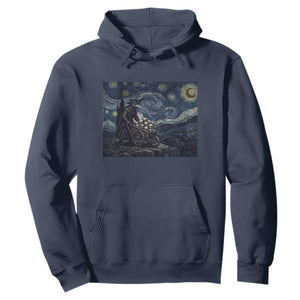 Gothic Plague Doctor Starry Night Inspired Hoodie Dark Parody Horror