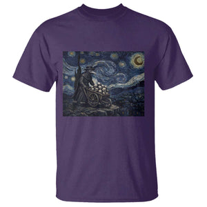 Gothic Plague Doctor Starry Night Inspired T Shirt Dark Parody Horror