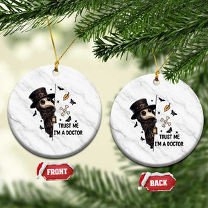 Cute Plague Doctor Trust Me Im A Doctor Ceramic Ornament Spooky Halloween Gift