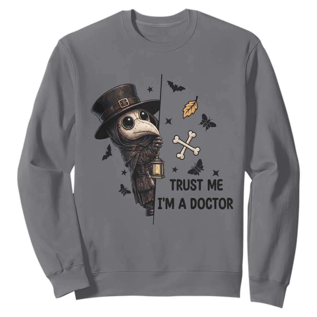 Cute Plague Doctor Trust Me Im A Doctor Sweatshirt Spooky Halloween Gift