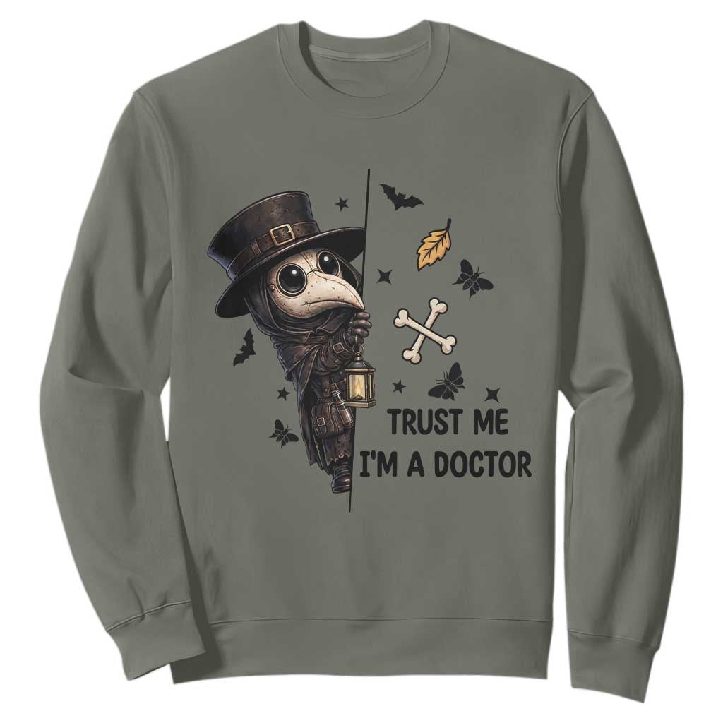 Cute Plague Doctor Trust Me Im A Doctor Sweatshirt Spooky Halloween Gift