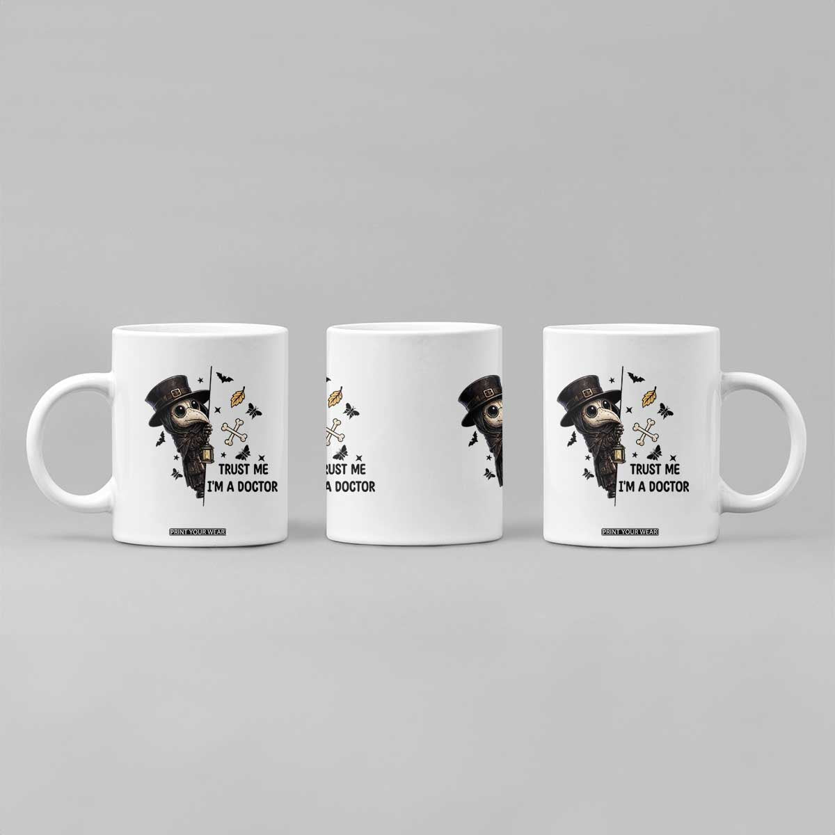 Cute Plague Doctor Trust Me Im A Doctor Coffee Mug Spooky Halloween Gift