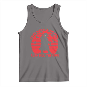 Vintage Plague Doctor Tank Top Those Who Sell The Panic Also Sell The Cure
