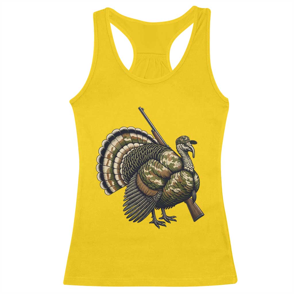 Funny Camo Turkey Hunter Rifle Gift Racerback Tank Top TS12 Daisy Print Your Wear
