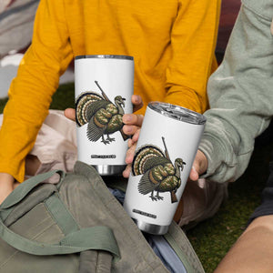 Funny Camo Turkey Hunter Rifle Gift Tumbler Cup TS12 Print Your Wear