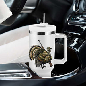 Funny Camo Turkey Hunter Rifle Gift Tumbler With Handle TS12 Print Your Wear