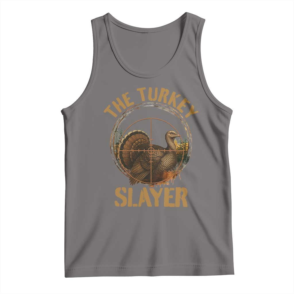 The Turkey Slayer Tank Top Funny Hunting Season Gift TS12 Deep Heather Print Your Wear