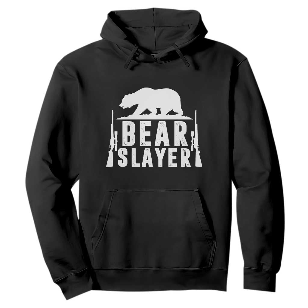 Bear Slayer Hoodie Hunting Season Gift TS12 Black Print Your Wear