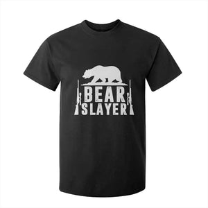 Bear Slayer T Shirt For Kid Hunting Season Gift TS12 Black Print Your Wear