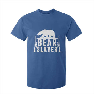 Bear Slayer T Shirt For Kid Hunting Season Gift TS12 Royal Blue Print Your Wear