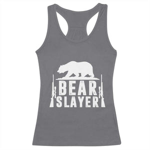 Bear Slayer Racerback Tank Top Hunting Season Gift TS12 Charcoal Print Your Wear