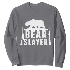 Bear Slayer Sweatshirt Hunting Season Gift TS12 Charcoal Print Your Wear