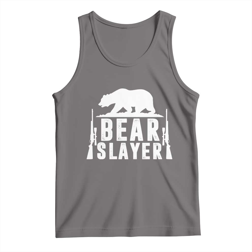 Bear Slayer Tank Top Hunting Season Gift TS12 Deep Heather Print Your Wear