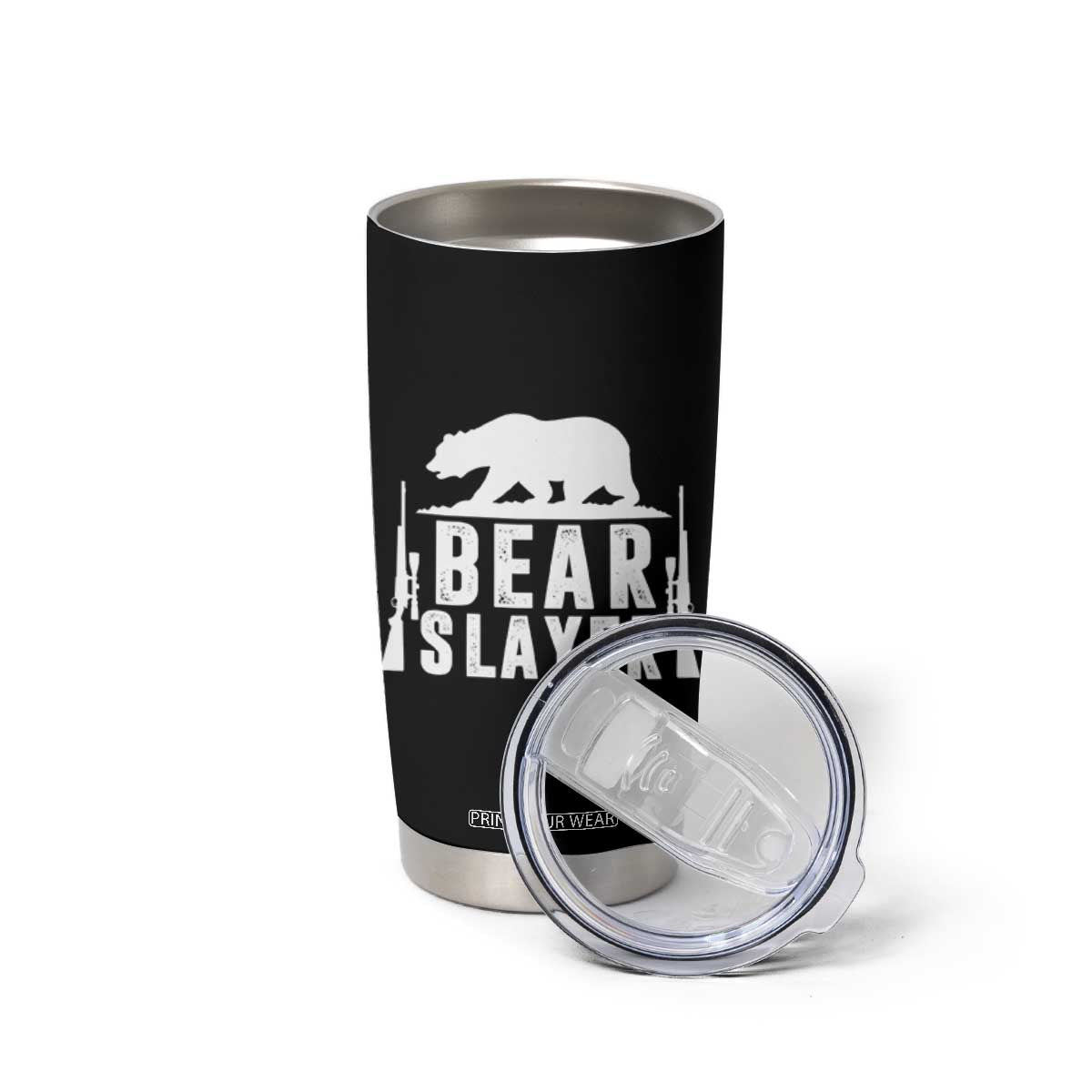 Bear Slayer Tumbler Cup Hunting Season Gift TS12 Print Your Wear