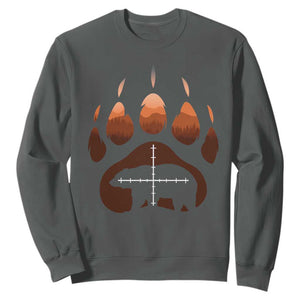 Big Game Bear Hunting Season Sweatshirt Funny Hunter Gift TS12 Dark Heather Print Your Wear