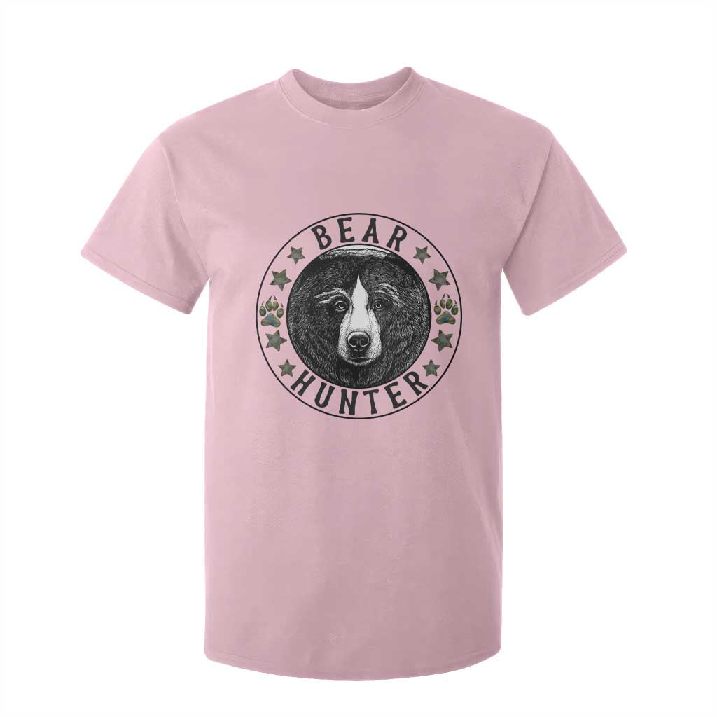 Bear Hunter T Shirt For Kid Funny Hunting Season Gift TS12 Light Pink Print Your Wear
