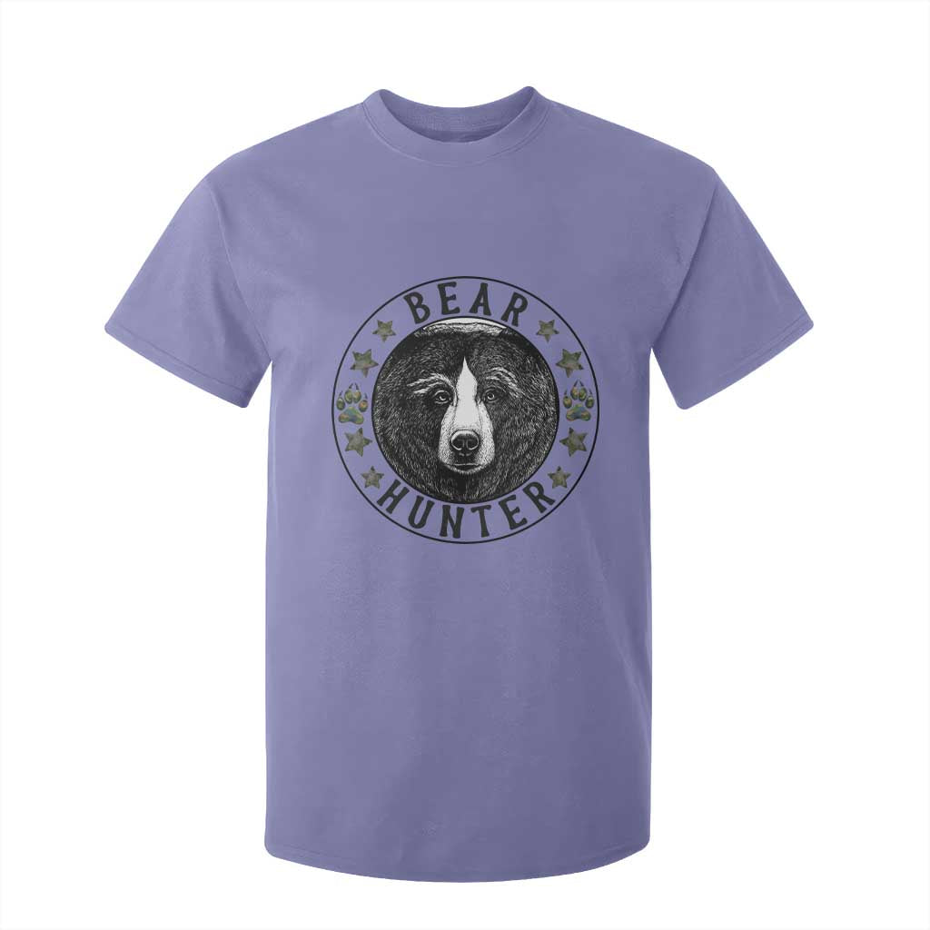 Bear Hunter T Shirt For Kid Funny Hunting Season Gift TS12 Violet Print Your Wear