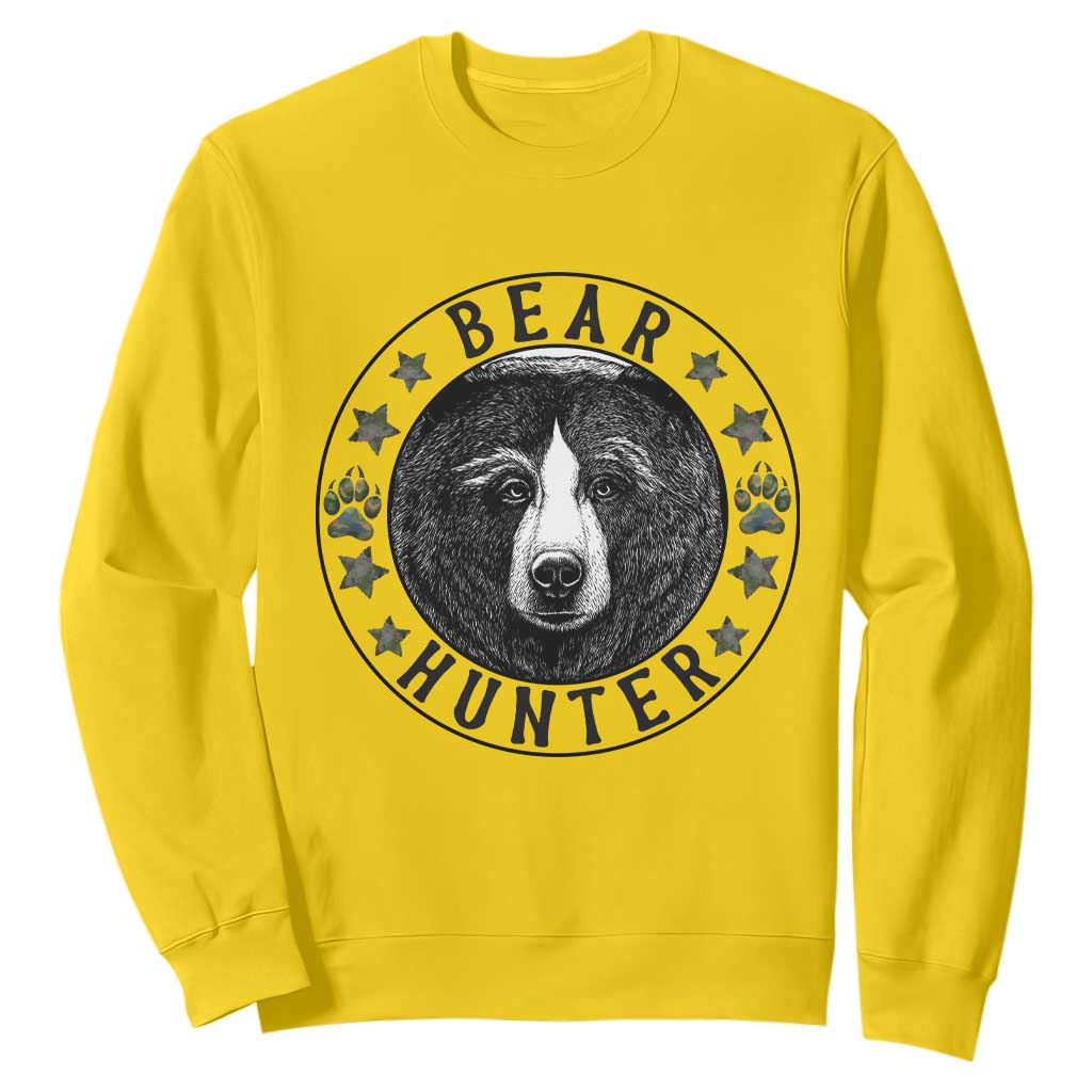 Bear Hunter Sweatshirt Funny Hunting Season Gift TS12 Daisy Print Your Wear