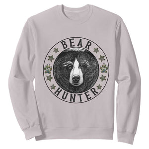 Bear Hunter Sweatshirt Funny Hunting Season Gift TS12 Ice Gray Print Your Wear