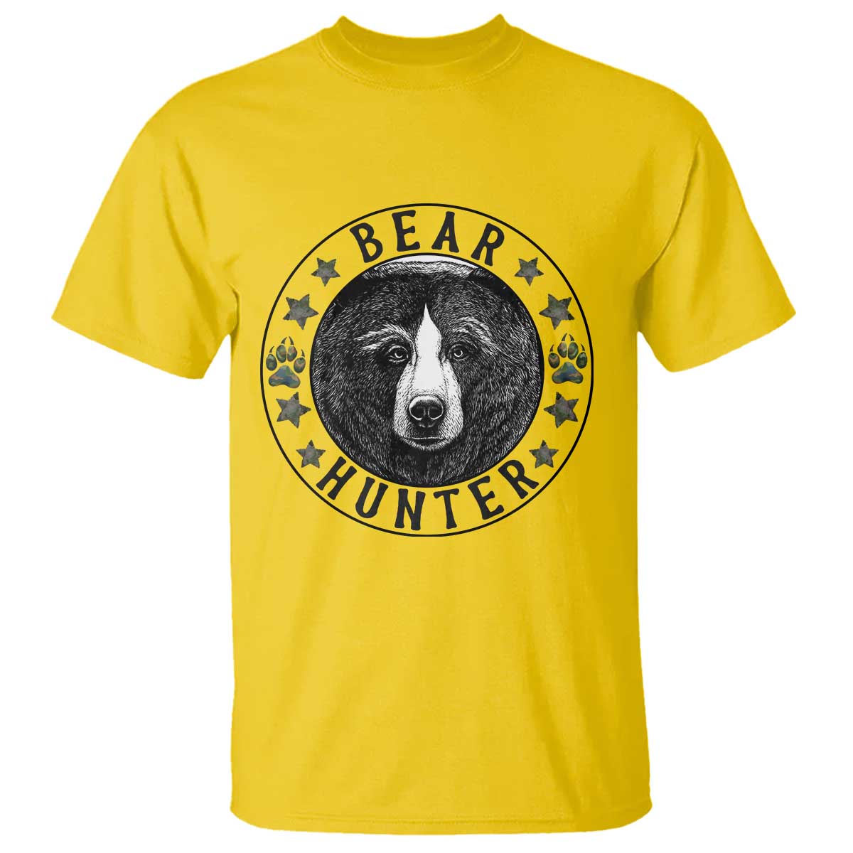 Bear Hunter T Shirt Funny Hunting Season Gift TS12 Daisy Print Your Wear