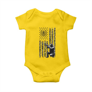 Bear Hunting Baby Onesie Camo American Flag Hunter Gift TS12 Daisy Print Your Wear