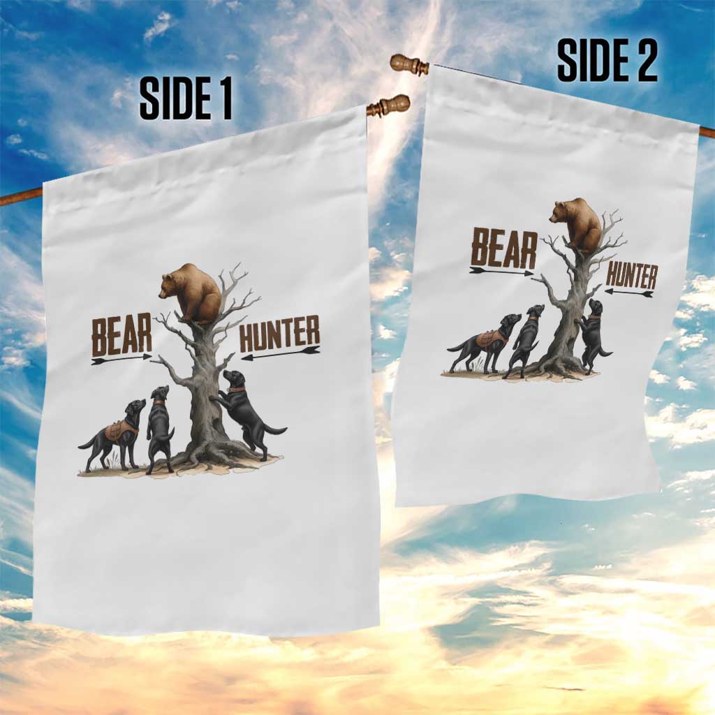 Bear Hunter Garden Flag Black Lab Retriever Funny Hunting Gift TS12 Print Your Wear