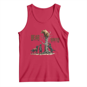Bear Hunter Tank Top Black Lab Retriever Funny Hunting Gift TS12 Red Print Your Wear
