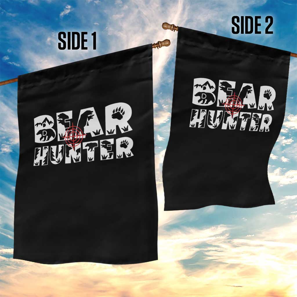 Bear Hunter Garden Flag Outdoor Adventure Gift TS12 Print Your Wear