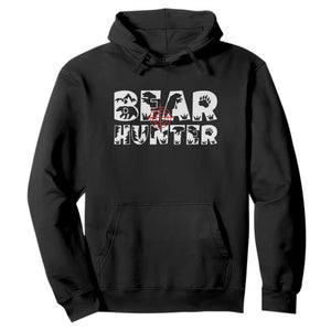 Bear Hunter Hoodie Outdoor Adventure Gift TS12 Black Print Your Wear