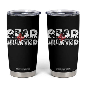Bear Hunter Tumbler Cup Outdoor Adventure Gift TS12 Black Print Your Wear