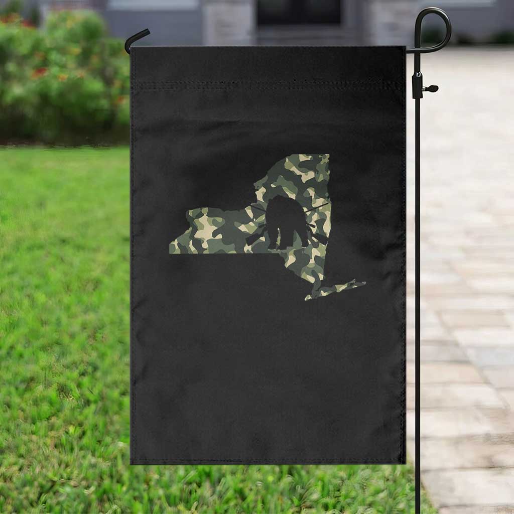 New York Bear Hunter Garden Flag Camo Map Hunting Season Gift TS12 Print Your Wear