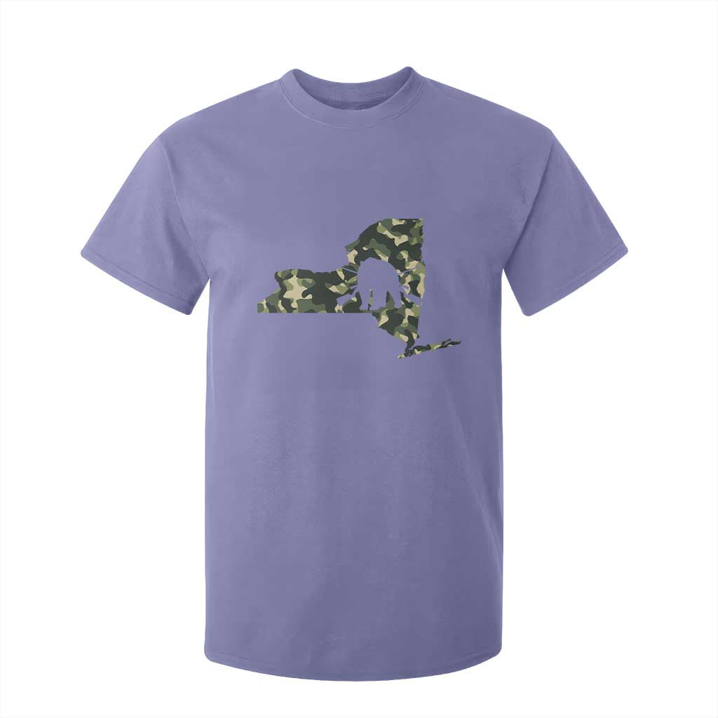 New York Bear Hunter T Shirt For Kid Camo Map Hunting Season Gift TS12 Violet Print Your Wear