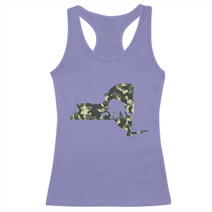 New York Bear Hunter Racerback Tank Top Camo Map Hunting Season Gift TS12 Violet Print Your Wear