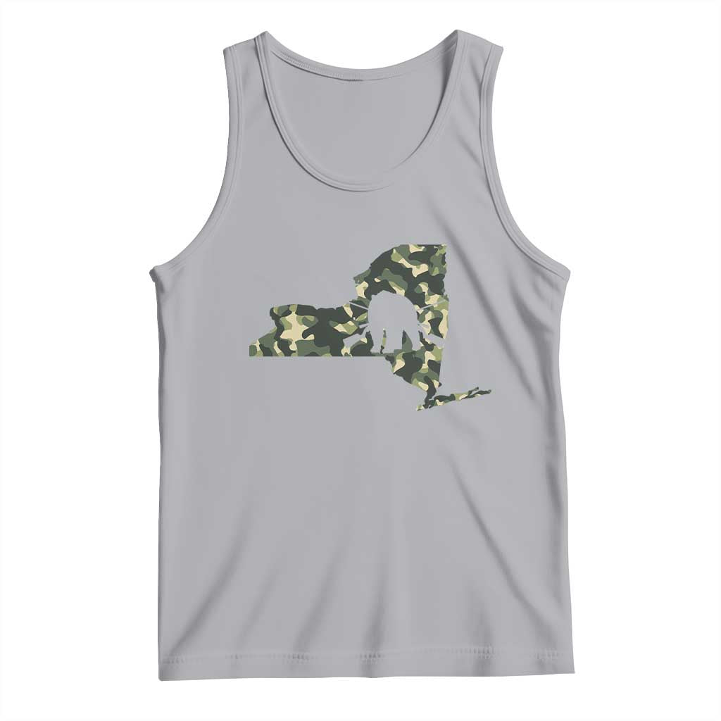 New York Bear Hunter Tank Top Camo Map Hunting Season Gift TS12 Athletic Heather Print Your Wear