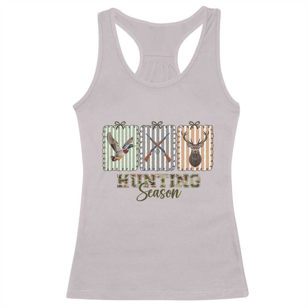 Hunting Season Racerback Tank Top Funny Hunter Wife Gift TS12 Ice Gray Print Your Wear