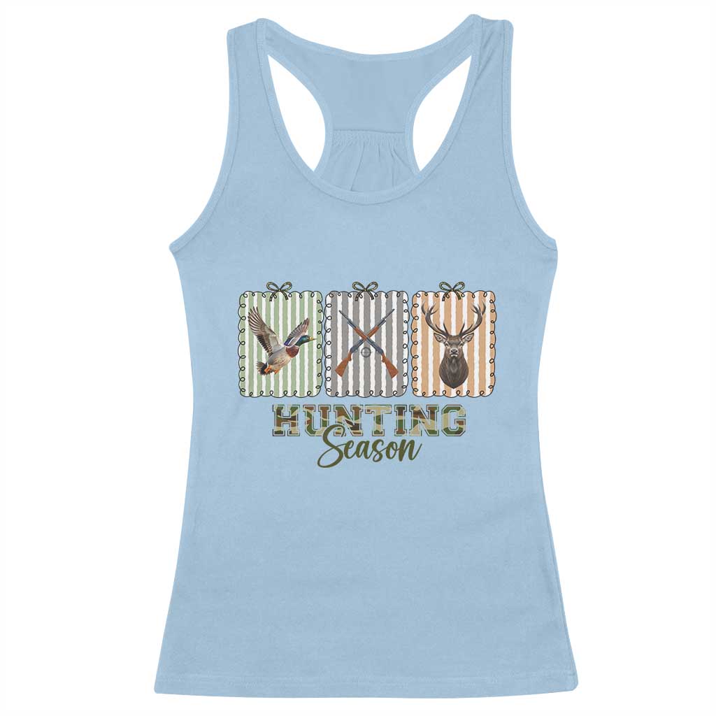 Hunting Season Racerback Tank Top Funny Hunter Wife Gift TS12 Light Blue Print Your Wear