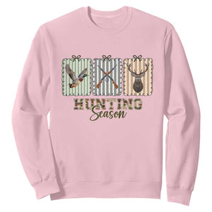 Hunting Season Sweatshirt Funny Hunter Wife Gift TS12 Light Pink Print Your Wear