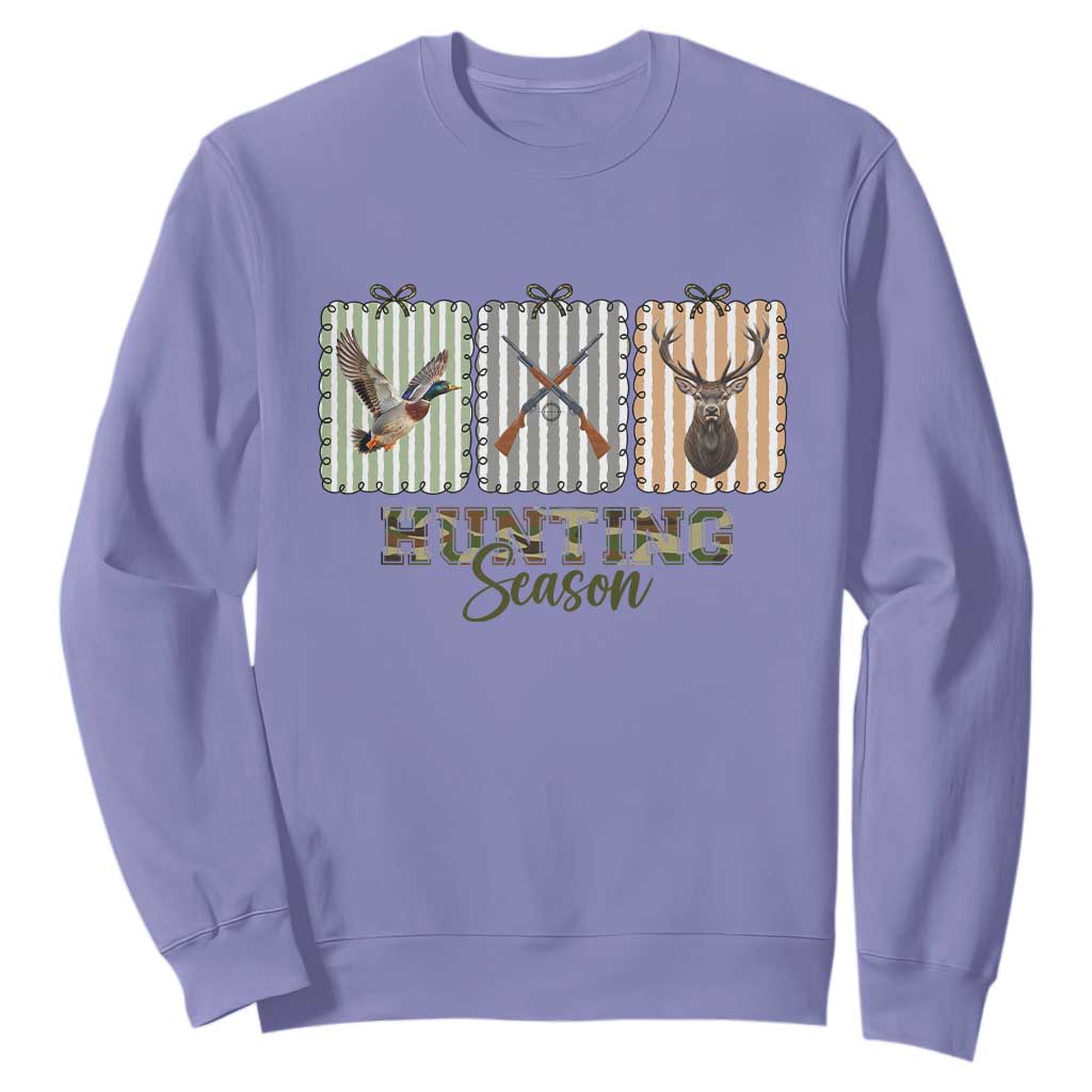 Hunting Season Sweatshirt Funny Hunter Wife Gift TS12 Violet Print Your Wear