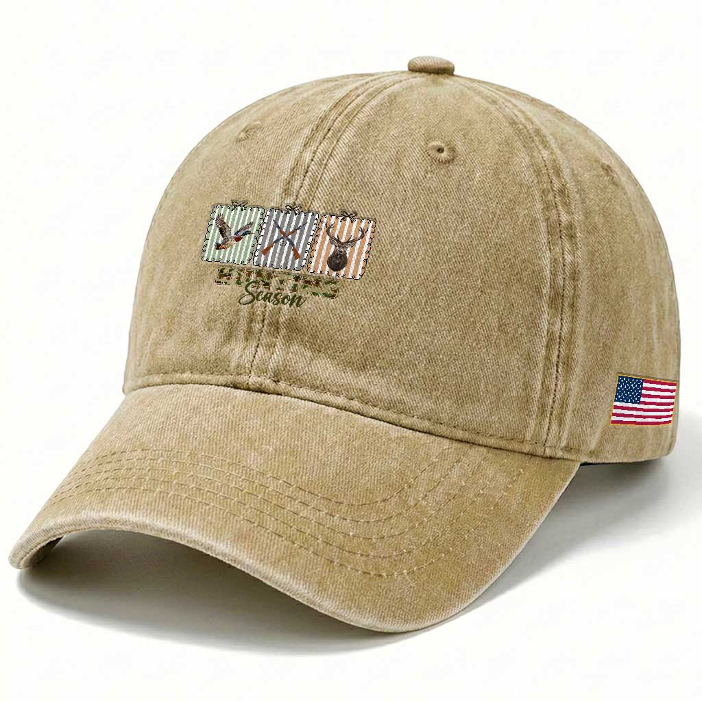 Hunting Season Washed Cotton Baseball Cap Funny Hunter Wife Gift TS12 Print Your Wear