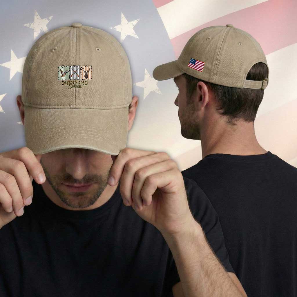 Hunting Season Washed Cotton Baseball Cap Funny Hunter Wife Gift TS12 Print Your Wear