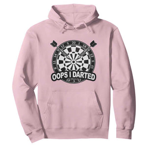 Funny Oops I Darted Hoodie Sarcastic Dartist Darts Lover Gift TS12 Light Pink Print Your Wear