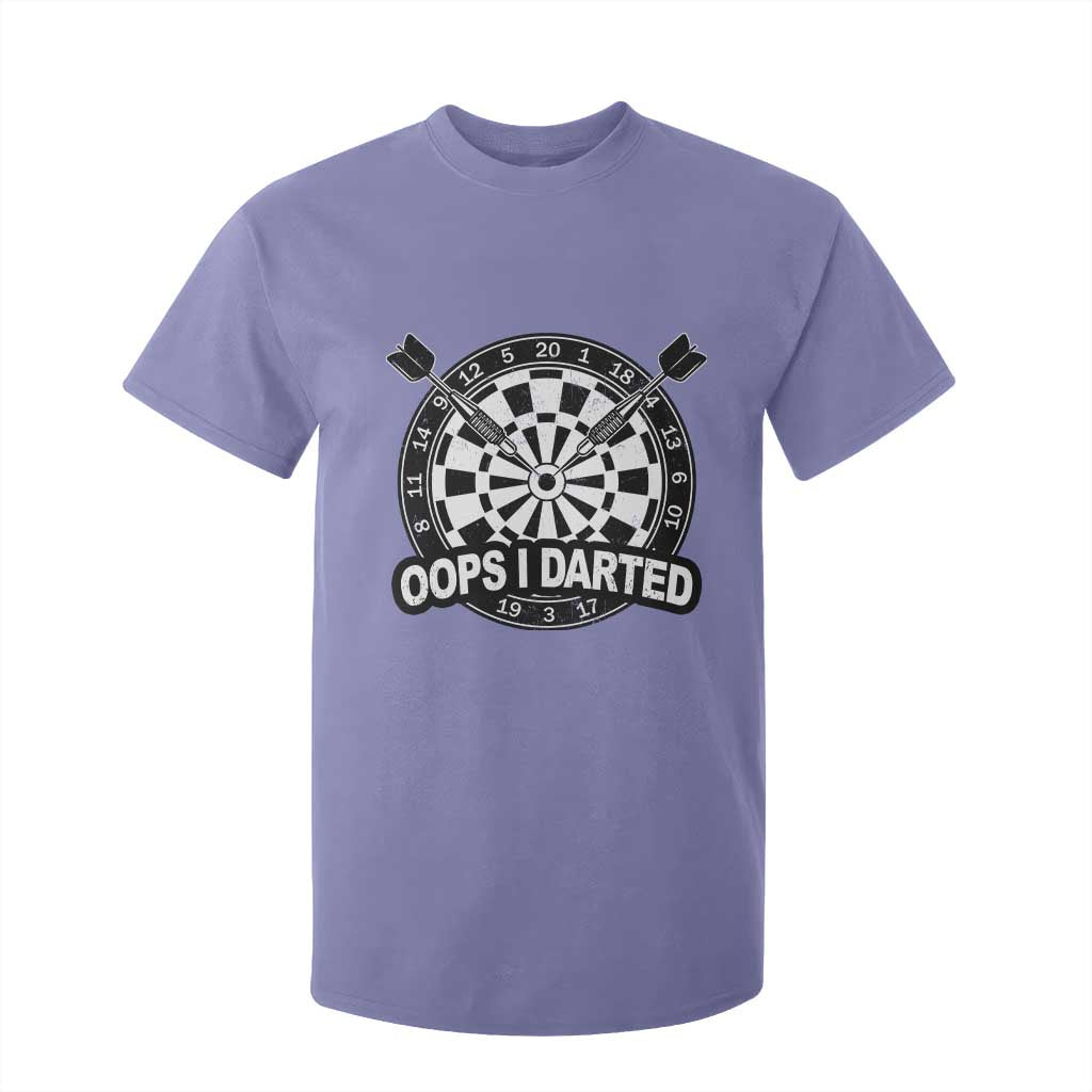Funny Oops I Darted T Shirt For Kid Sarcastic Dartist Darts Lover Gift TS12 Violet Print Your Wear