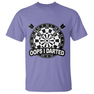 Funny Oops I Darted T Shirt Sarcastic Dartist Darts Lover Gift TS12 Violet Print Your Wear