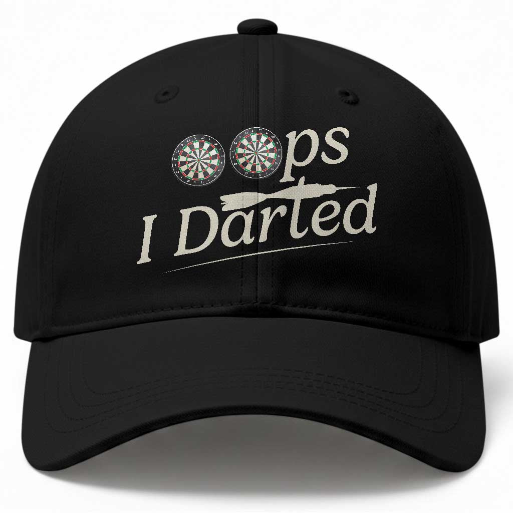 Oops I Darted Baseball Cap Funny Pub Darts Lover TS12 Print Your Wear