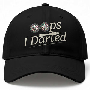 Oops I Darted Baseball Cap Funny Pub Darts Lover TS12 Print Your Wear