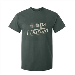 Oops I Darted T Shirt For Kid Funny Pub Darts Lover TS12 Dark Forest Green Print Your Wear