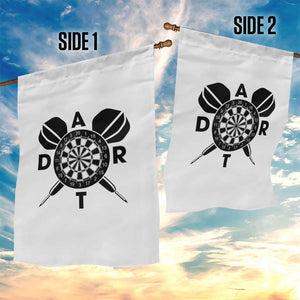 Vintage Dartboard Gift Idea For Dart Lover Garden Flag TS12 Print Your Wear