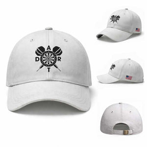 Vintage Dartboard Gift Idea For Dart Lover Baseball Cap TS12 Baseball Cap Universal Fit White Print Your Wear