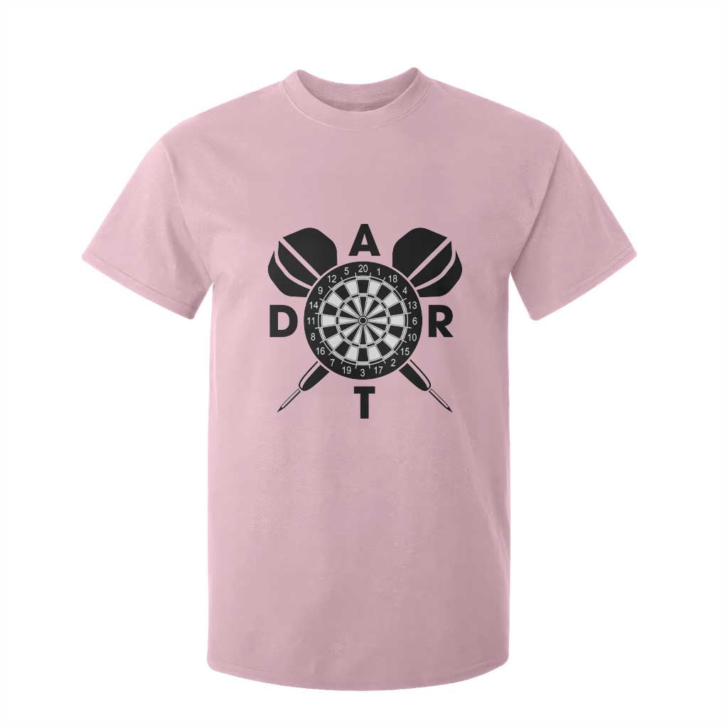 Vintage Dartboard Gift Idea For Dart Lover T Shirt For Kid TS12 Light Pink Print Your Wear